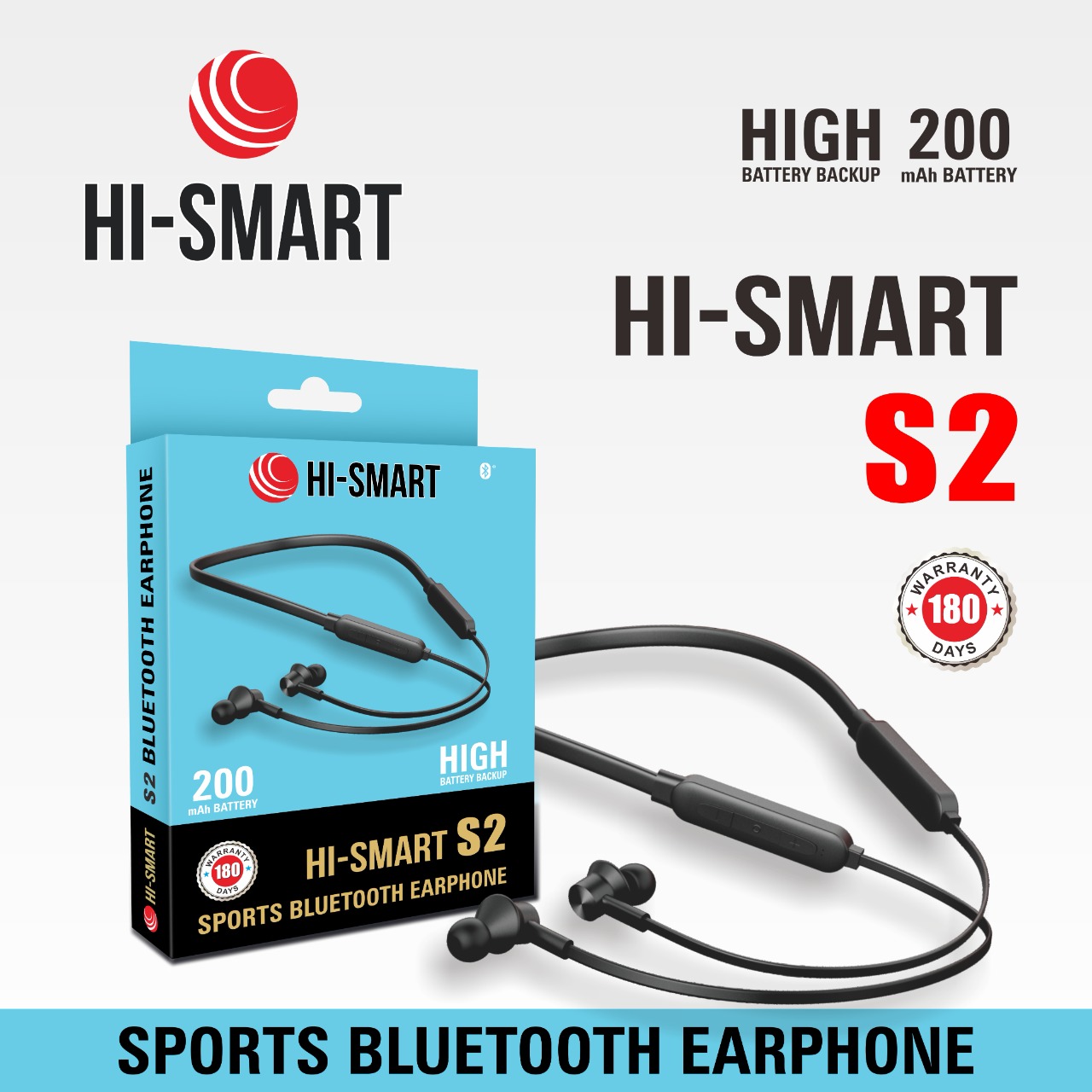 HI SMART S2 SPORT BLUETOOTH EARPHONE